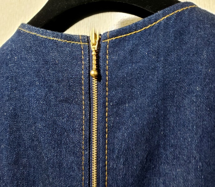 美品 KAREN WALKER DENIM DRESS カレンウォーカー デニムロングワンピース _画像6