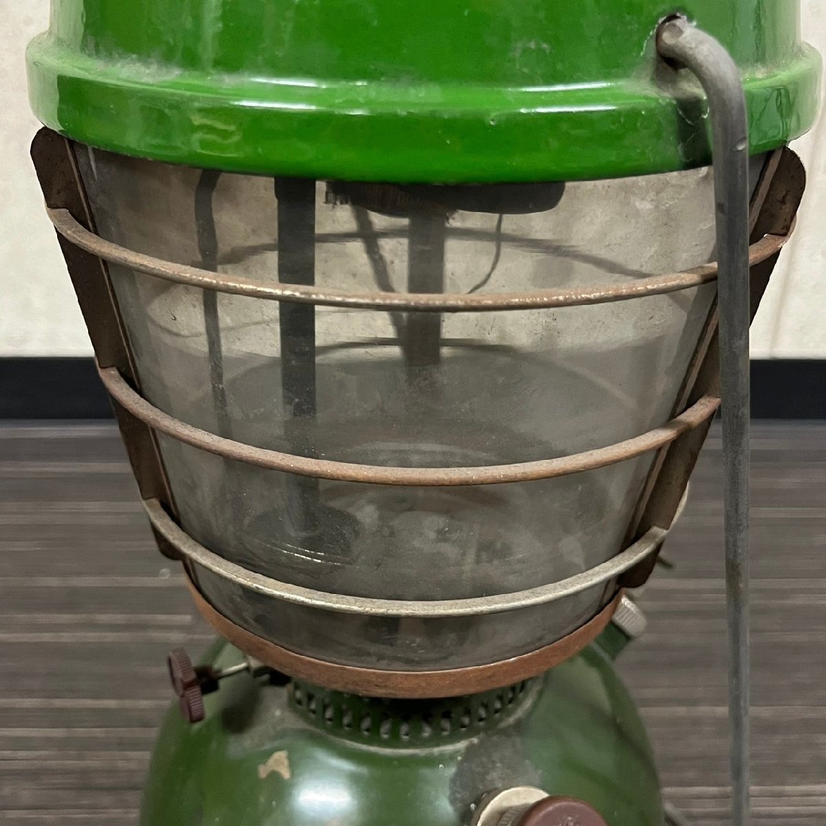 [ super rare!]no- bell industry corporation NOBELno- bell lamp domestic production lantern green height approximately 42cm diameter approximately 16cm camp 031106w/T3(100)