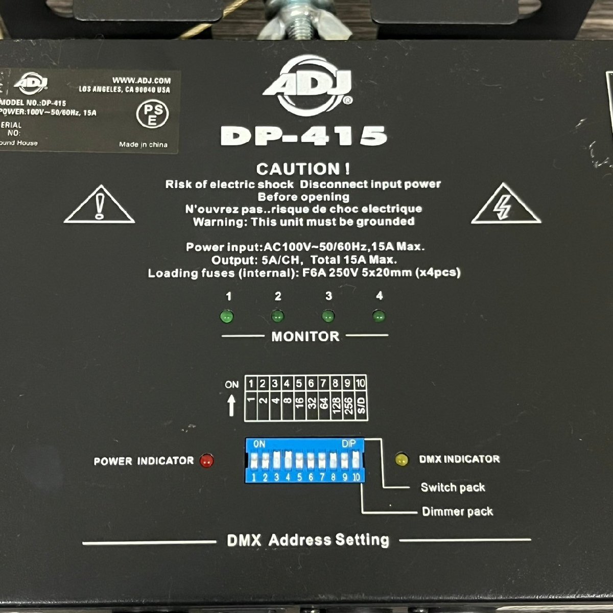 ELATION イレーション 小型調光ユニット DP-415 調光器 舞台照明 照明機材 031808w/T11（80）の画像8