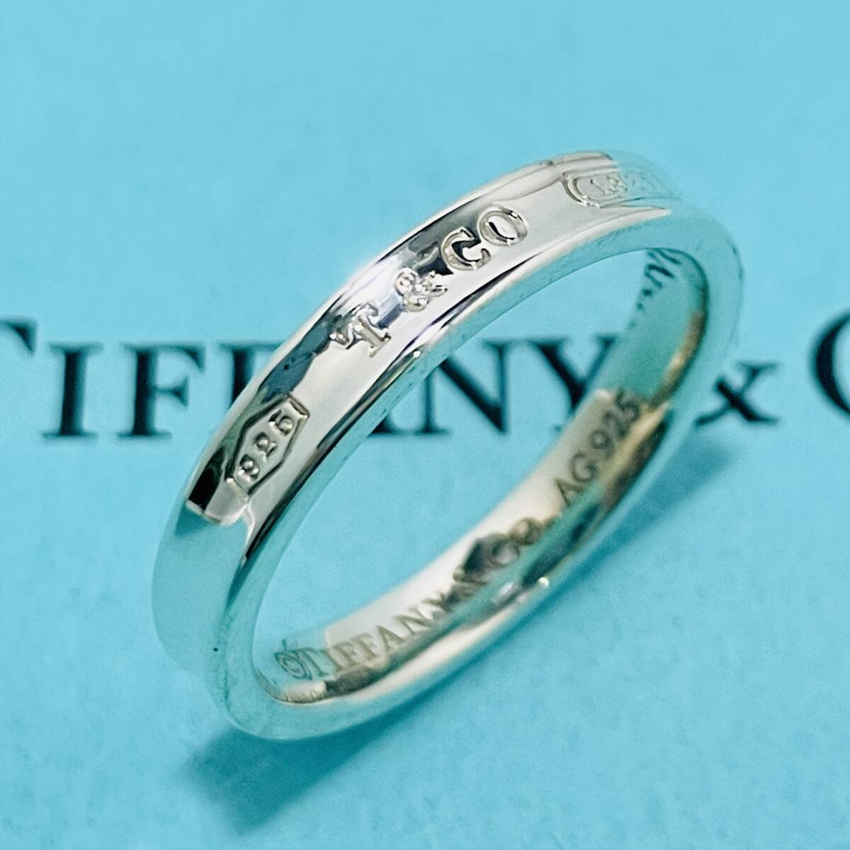 希少サイズ 23.5号 ティファニー ナロー 1837 リング シルバー TIFFANY&Co.★820の画像1