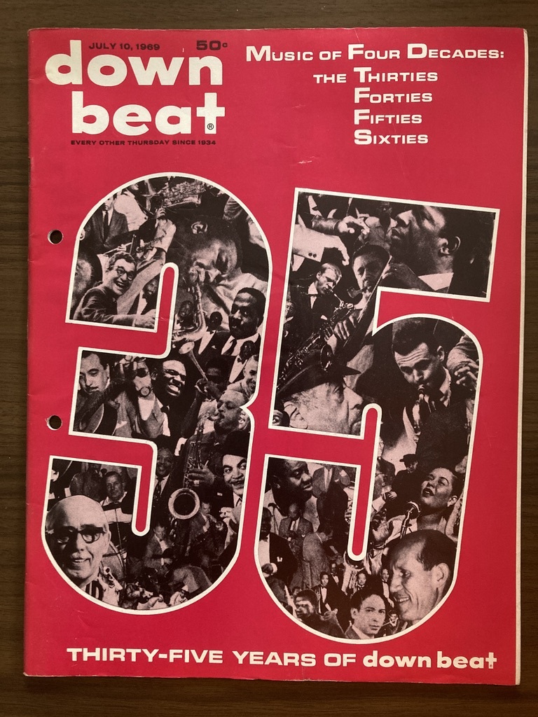 洋雑誌 down beat ダウンビート July 10, 1969 ダウンビートの35年の画像1