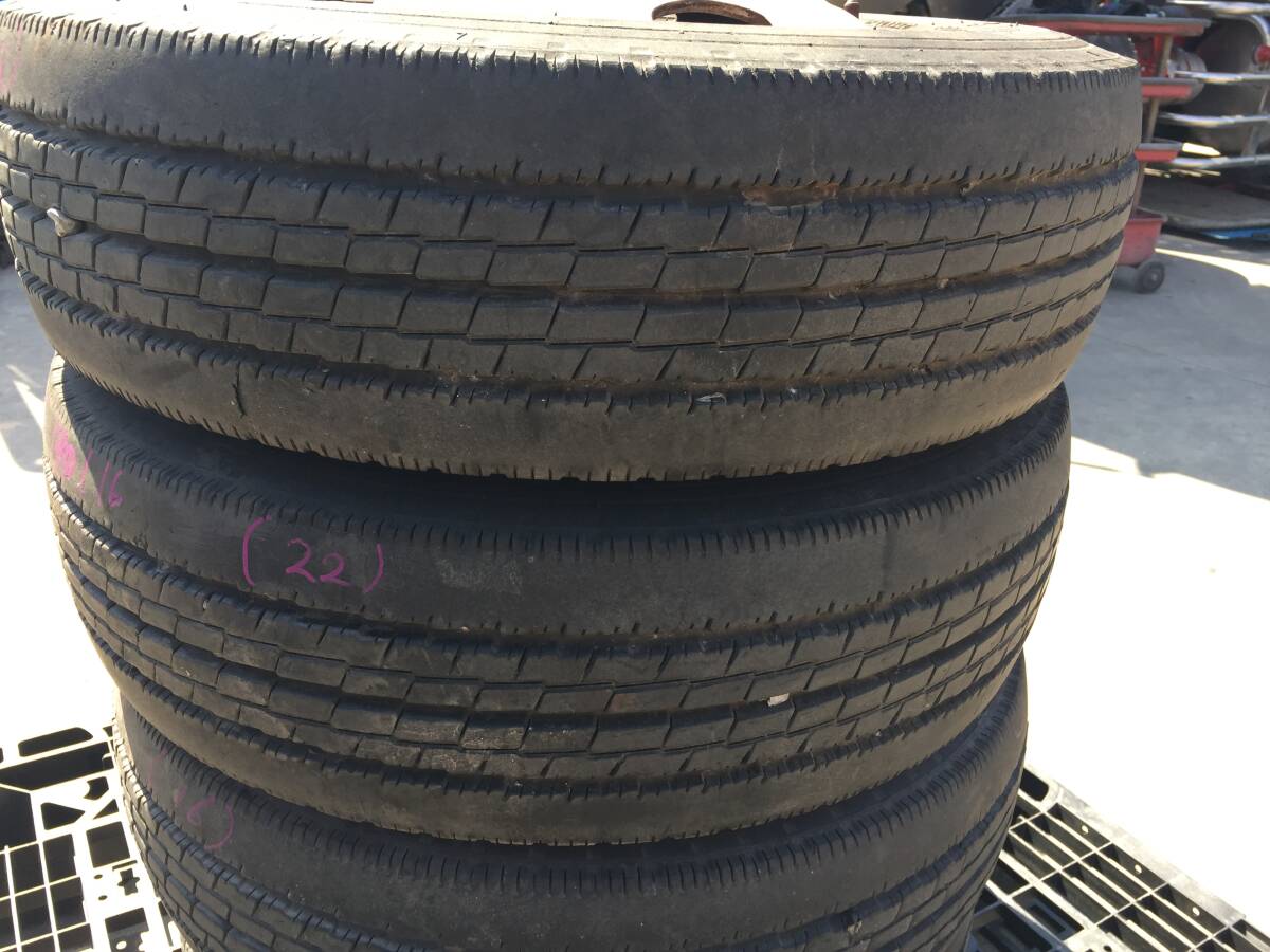 TY24TO01(I048) Toyo DELVEX used 4ps.@ tire * wheel set 205/70R16 Elf 5 hole 2022 juridical person delivery limitation 