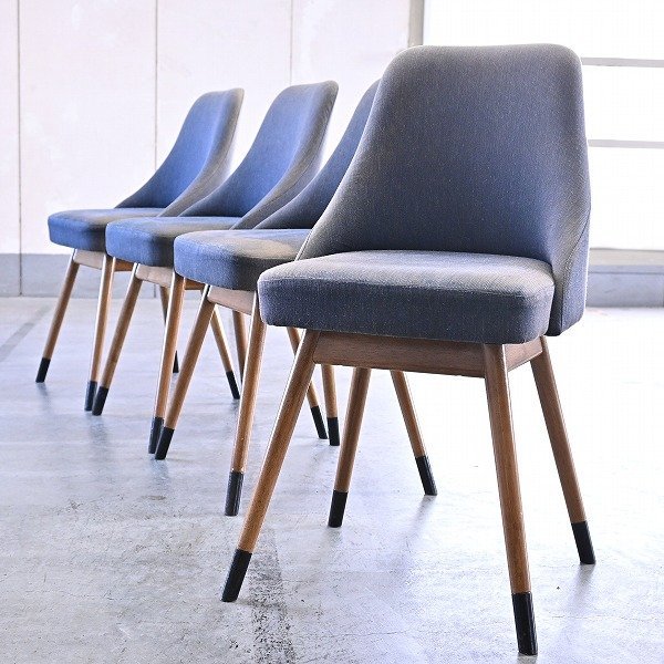 journal standard Furniture 9万「BOWERY CHAIR/バワリーチェア」4脚セット ダイニング リビング ビンテージスタイル モダン 店舗什器の画像1