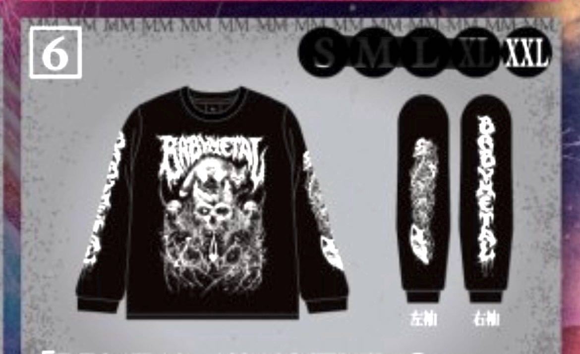 おまけ付き XXL 新品未開封品 BABYMETAL BRUTAL AWAKENING LONG SLEEVE TEE 長袖Tシャツ ロンT ベビーメタル MOMOMETAL生誕祭 LEGEND-MM_※参考画像です