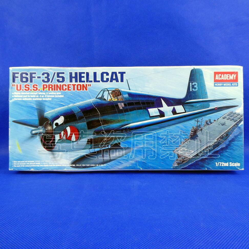 ヘルキャット F6F-3/5★アメリカ海軍★F6F-3/5 HELLCAT ★U.S.S.PRINCETON★プラモデル★ACADEMY★１/７２スケール★２００３年製★新品