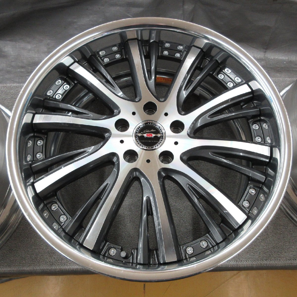 ■送料無料A2■ AME SHALLEN XK-87 ■ 19×8.5J+40/19×9.0+38 ■ 5H PCD114.3 ■ φ73 ◇ ４本 ◇ 日本製 濃いガンメタ/ポリッシュ系_198.5J+40