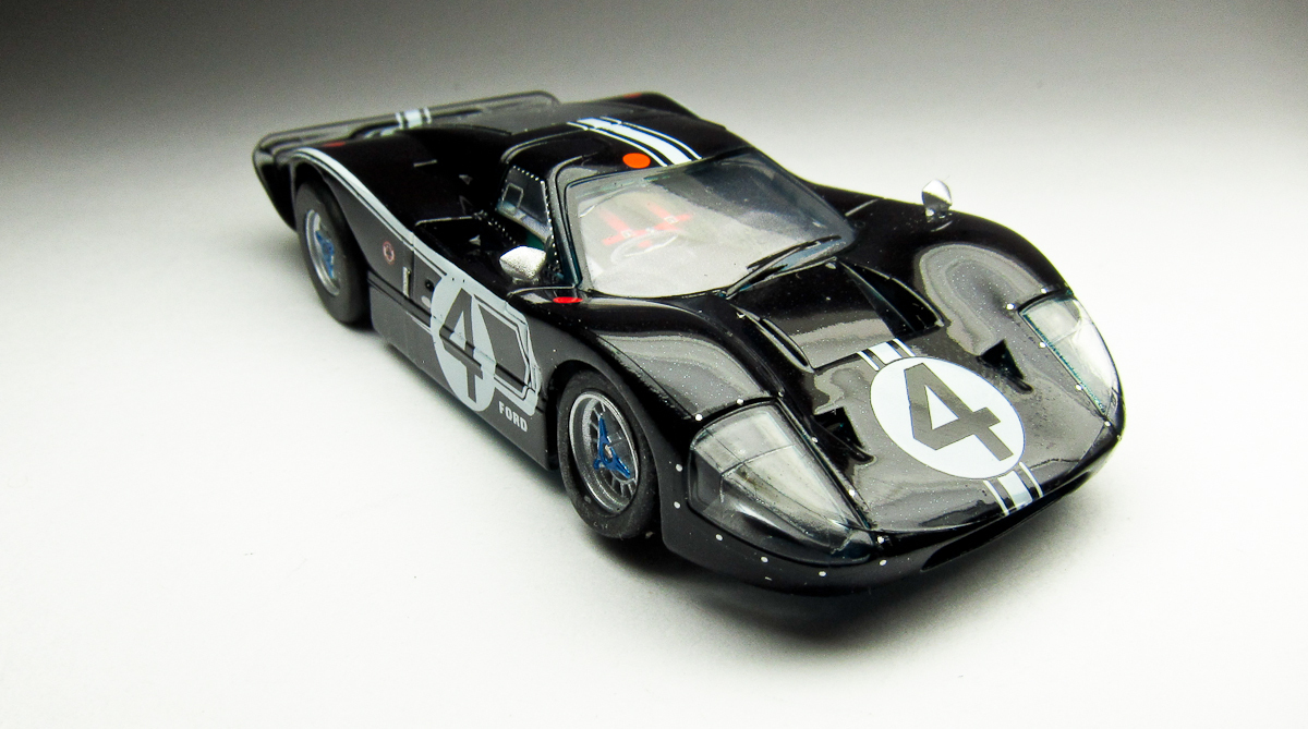 HO slot car new goods!AFX mega G+ 1967 Ford GT40 Mk IV No.4ru* man clear collector Short wheel base TYCO course also!