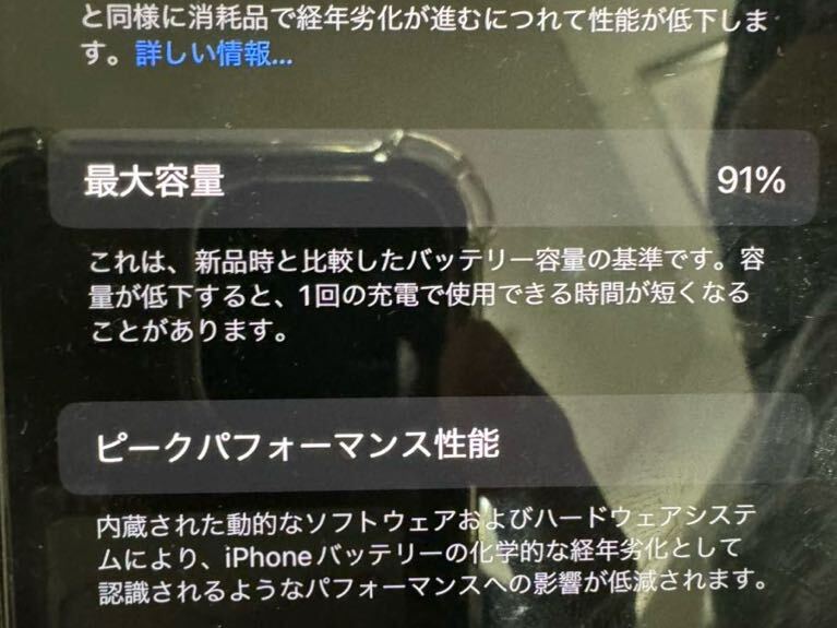 iPhone 13 Pro グラファイト 256 GB docomo 91% 極美品 付属品未使用 フィルム貼り付け済み おまけ付きの画像10