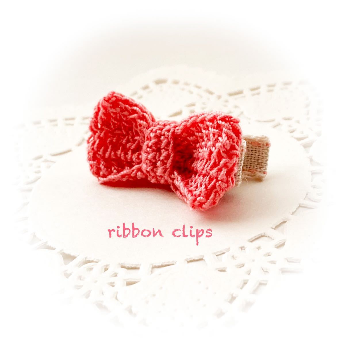  Mini ribbon hair clip * is possible to choose 24 color! * hand made * lacework * baby clip * slip prevention attaching 
