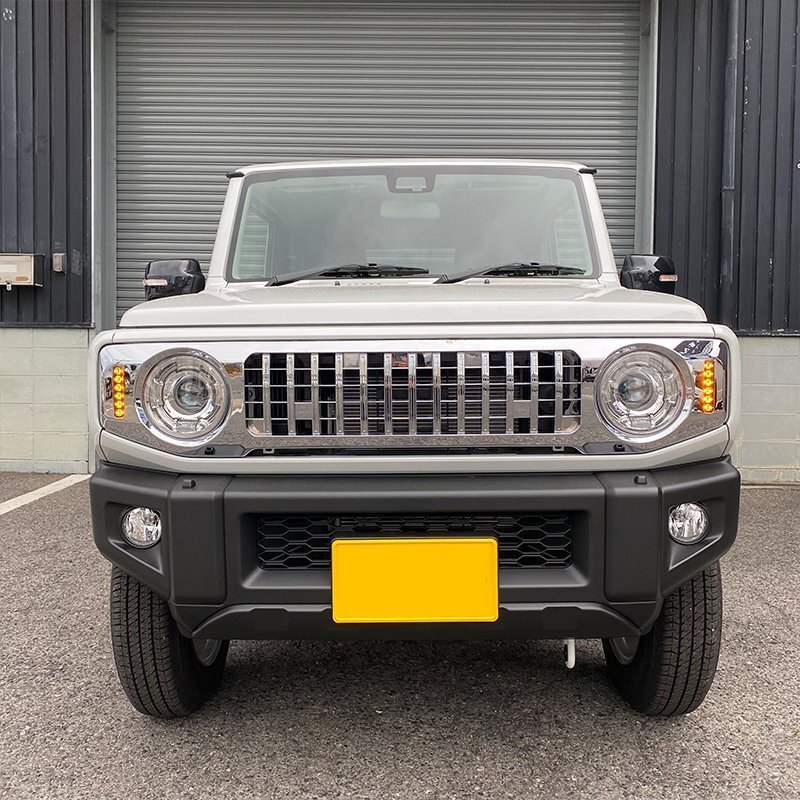  limited amount \\1 start new model Jimny JB64/ Jimny Sierra JB74 custom parts A-TYPE all chrome grill [LED daylight & turn signal ]