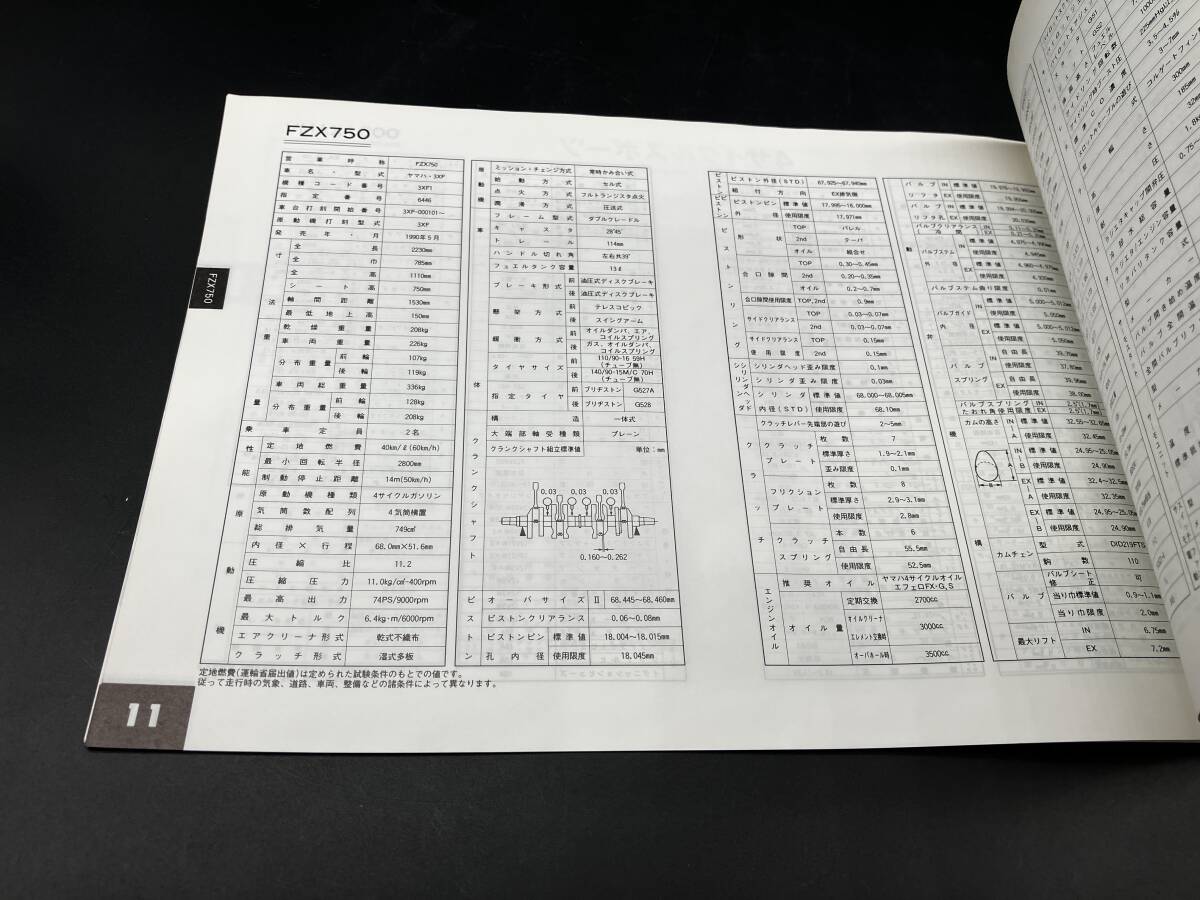 希少 ヤマハ サービスデータ  1990年 配線図 V-MAX/R1-Zなど 246の画像5