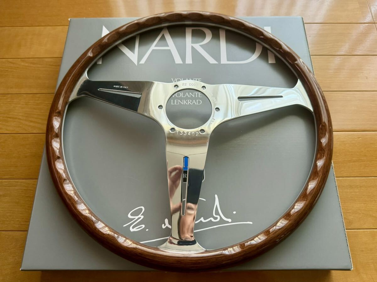 【ほぼ未使用】正規品 NARDI classic N140 380mm ウッド&ポリッシュスポーク_画像2