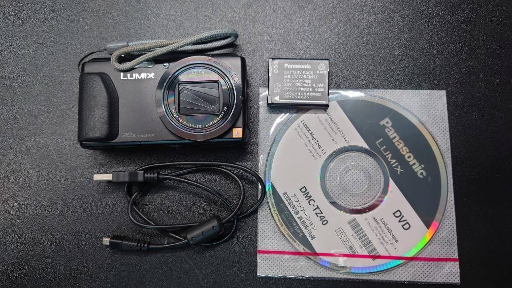 【期間限定値下げ】Panasonic LUMIX DMC-TZ40 黒 中古品_画像1