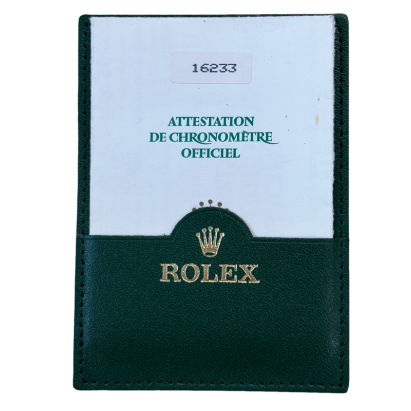 ロレックス ROLEX デイトジャスト DATEJUST 16233 ギャランティカード 国際保証書 GARANTIE R番 ロレックスカードケース付_画像4