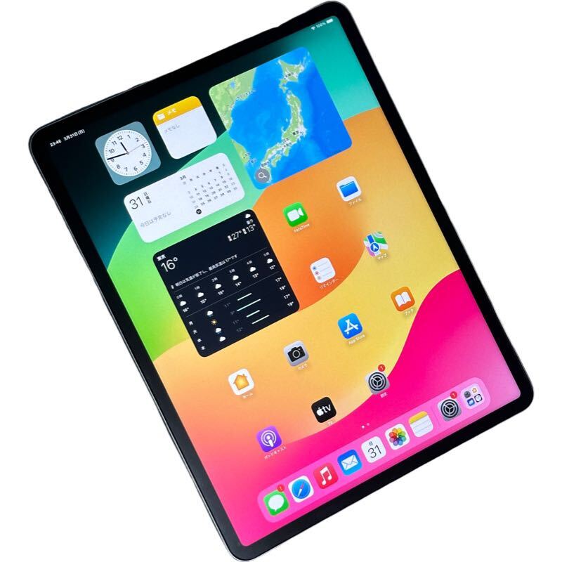 美品 iPad Pro 12.9インチ 第6世代 Wi-Fiモデル 512GB スペースグレイ MNXU3J/A 本体 初期化済み Apple Pencil 第2世代 セットの画像3