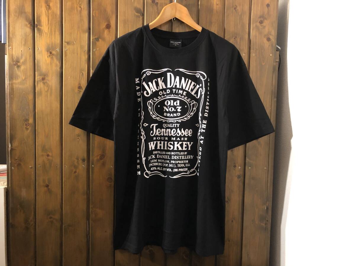 新品★ジャックダニエル　ラベル　プリントTシャツ【XL】★テネシー/ウィスキー/JACK DANIELS_画像1