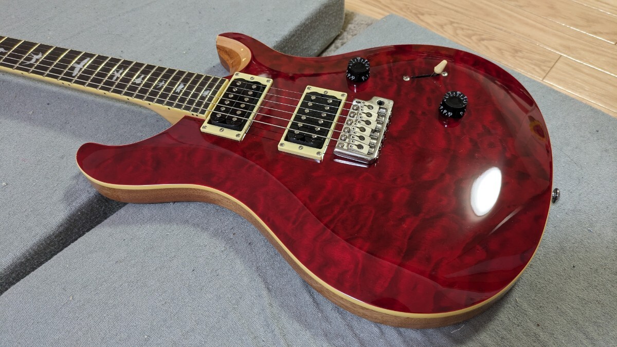 [SALE!] PRS SE Custom 24 QM LTD Black Cherry エレキギター_画像3