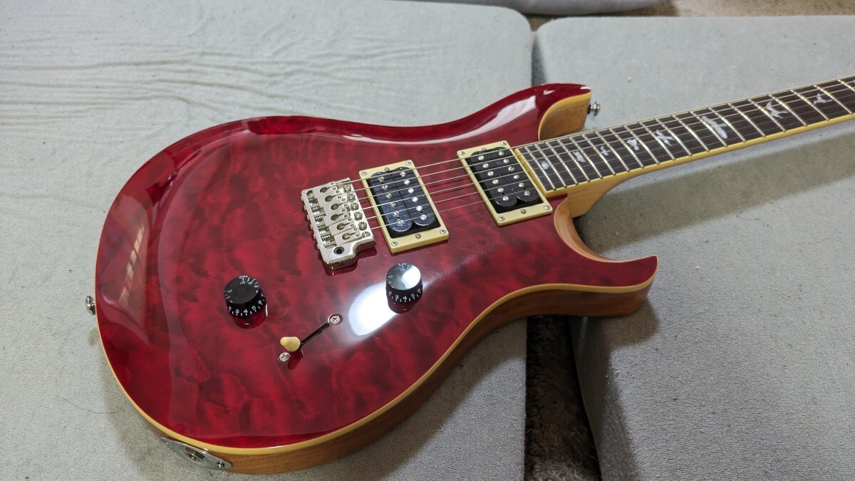 [SALE!] PRS SE Custom 24 QM LTD Black Cherry エレキギター_画像2