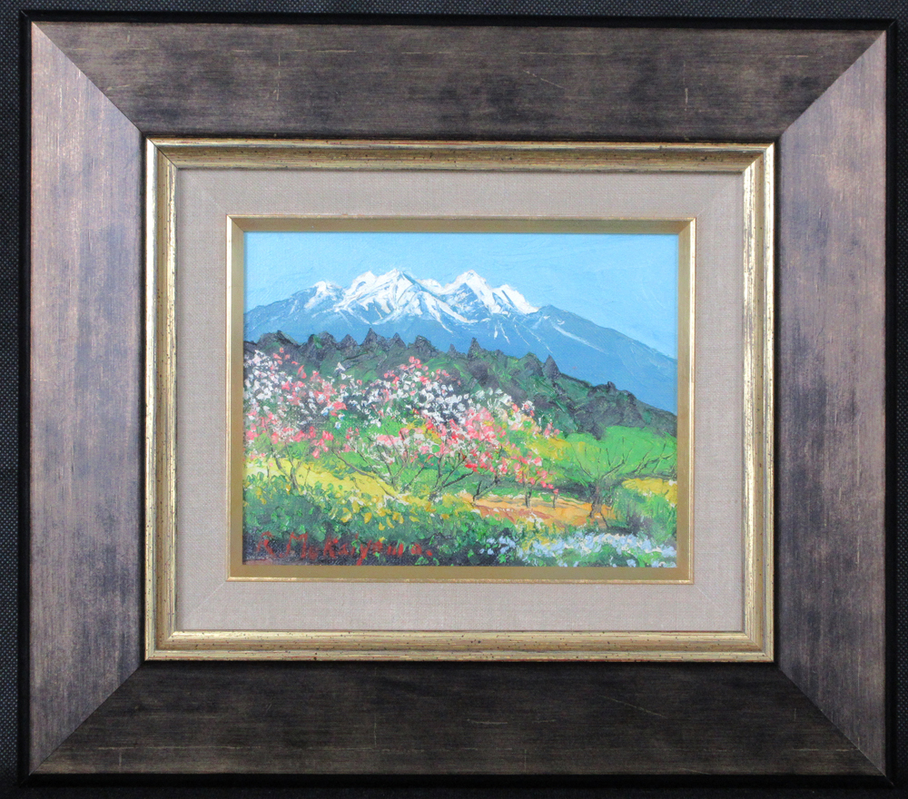 Yahoo!オークション - 向山僚一 八ヶ岳の春 油彩画 0号 風景画 Yahoo!オークション - 向山僚一 八ヶ岳の春 油彩画 0号 風景画