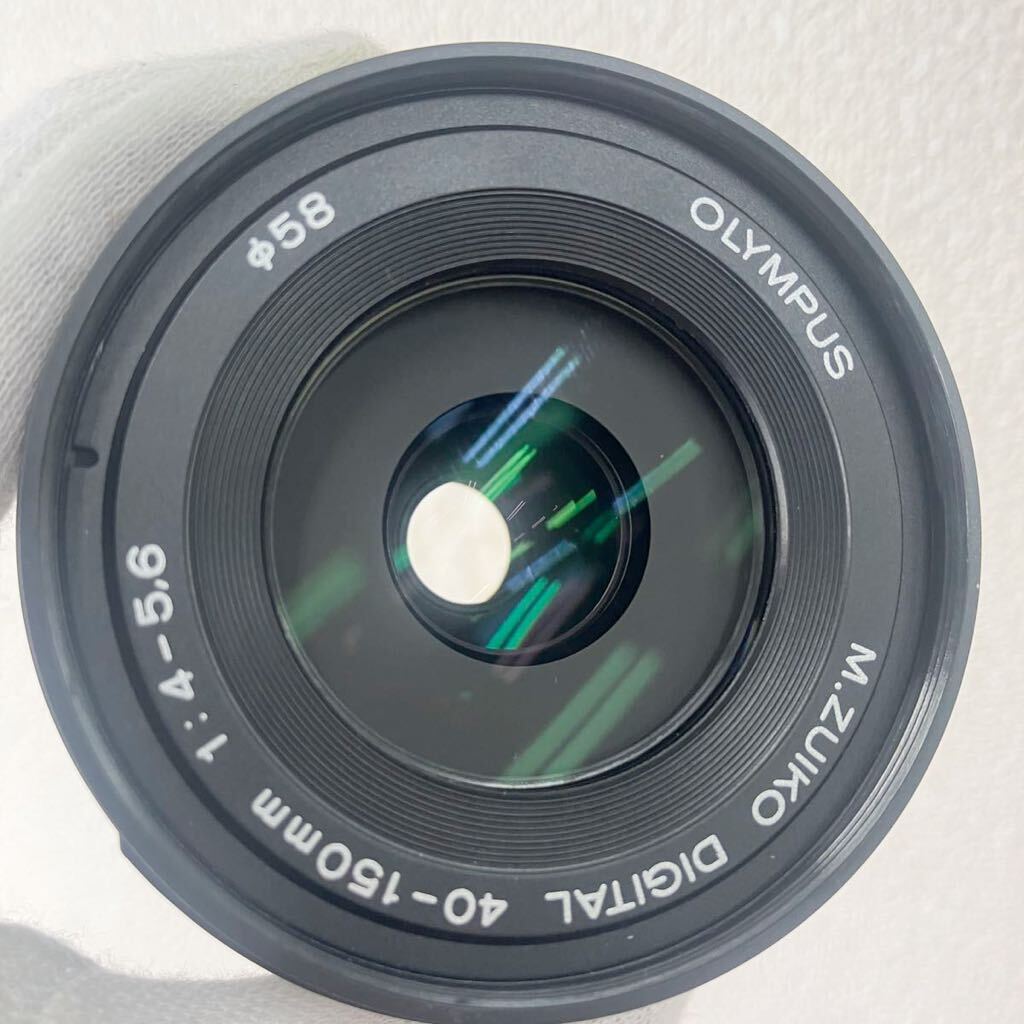 ◎【売り切り】OLYMPUS オリンパス ミラーレス一眼カメラ OM-D E-M10Mark2 ダブルズームキット 14-42mm 1:3.5-5.6 40-150mm 1:4-5.6 現状品_画像10