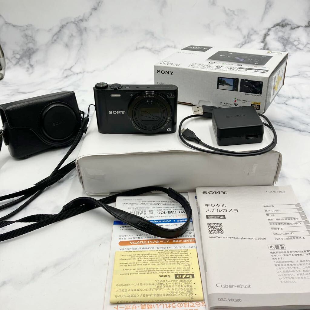 □【売り切り】SONY ソニー Cyber-shot サイバーショット コンパクトデジタルカメラ DSC-WX300 3.5-6.5/4.3-86動作確認済み 箱付属