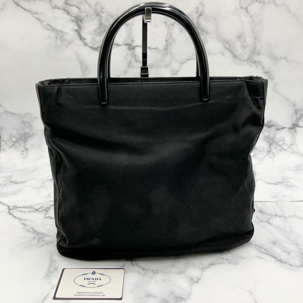 ◆【売り切り】PRADA プラダ ナイロントートバッグ B8367 TESSUTOテスート NERO ブラック ギャランティ付属_画像1