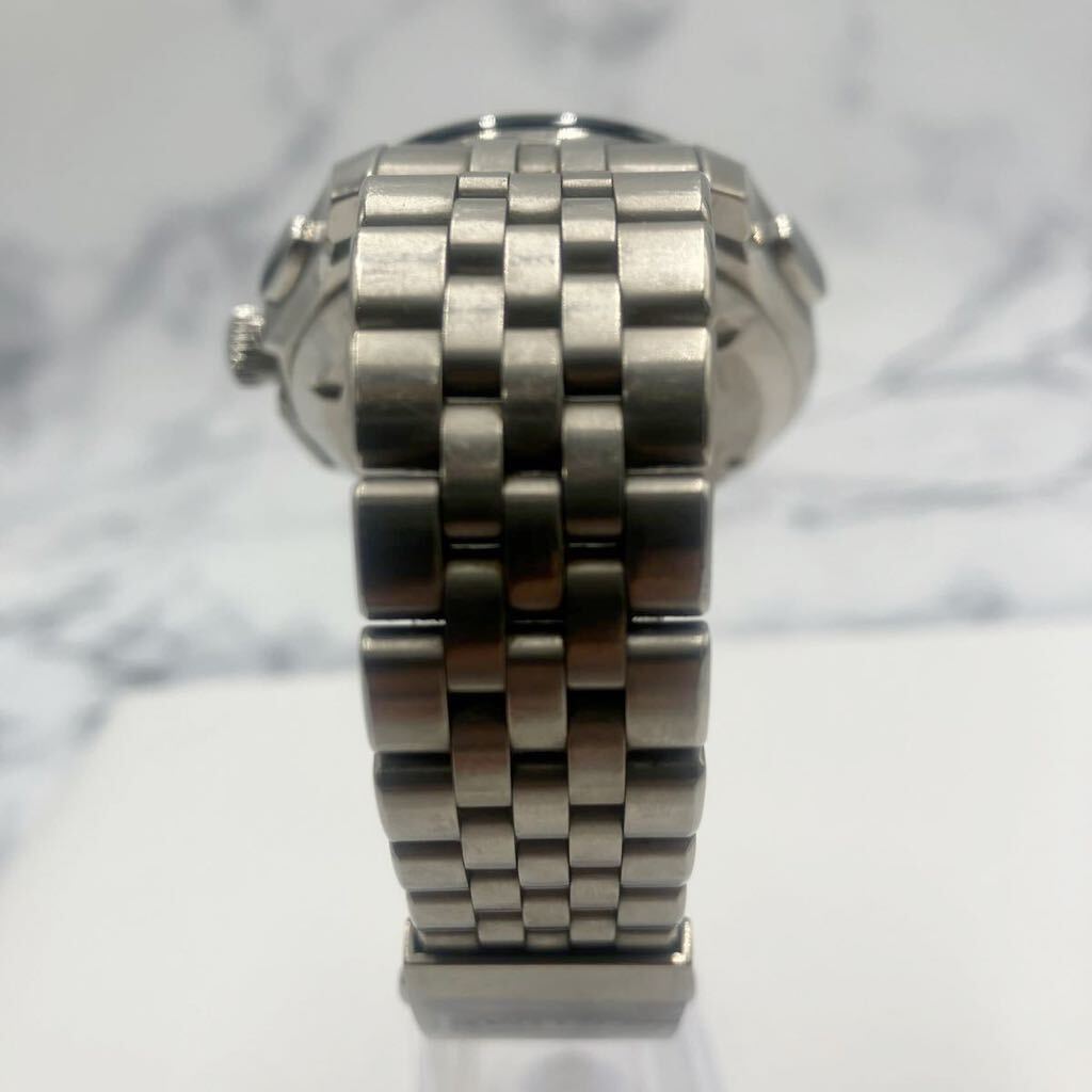 ♪【売り切り】SEIKOセイコー EPSONエプソン TRUME TL MB72-UAB0 ソーラー時計 メンズ腕時計 デイト 稼働品の画像5