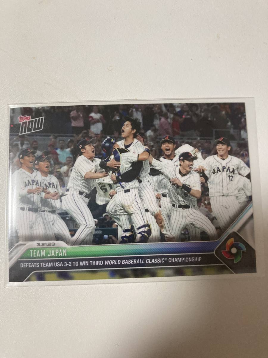 wbc 侍ジャパン優勝決定シーン　topps now 大谷翔平_画像1