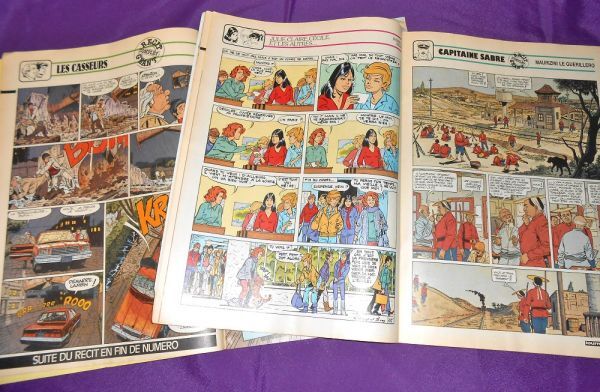 TINTIN Tintin Belgium French manga magazine 2 pcs. set 1985 year 