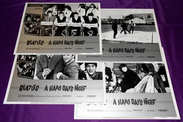 THE BEATLES ザ・ビートルズ A Hard Day's Night US映画ロビーカード５枚セット_画像2
