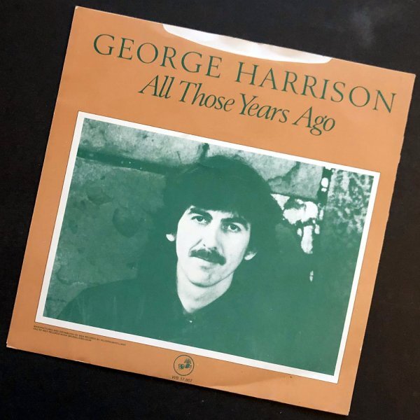 GEORGE HARRISON All Those Years Ago ベルギー／オランダ盤シングル ☆_画像2