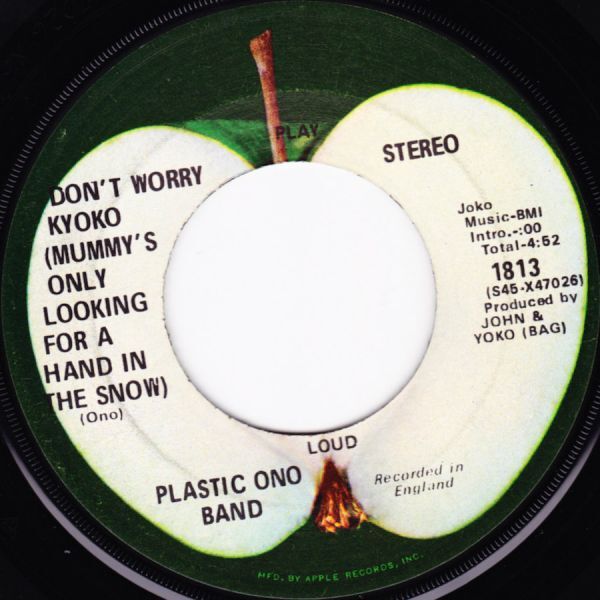 PLASTIC ONO BAND (JOHN YOKO LENNON) Cold Turkey アメリカ盤シングルの画像3