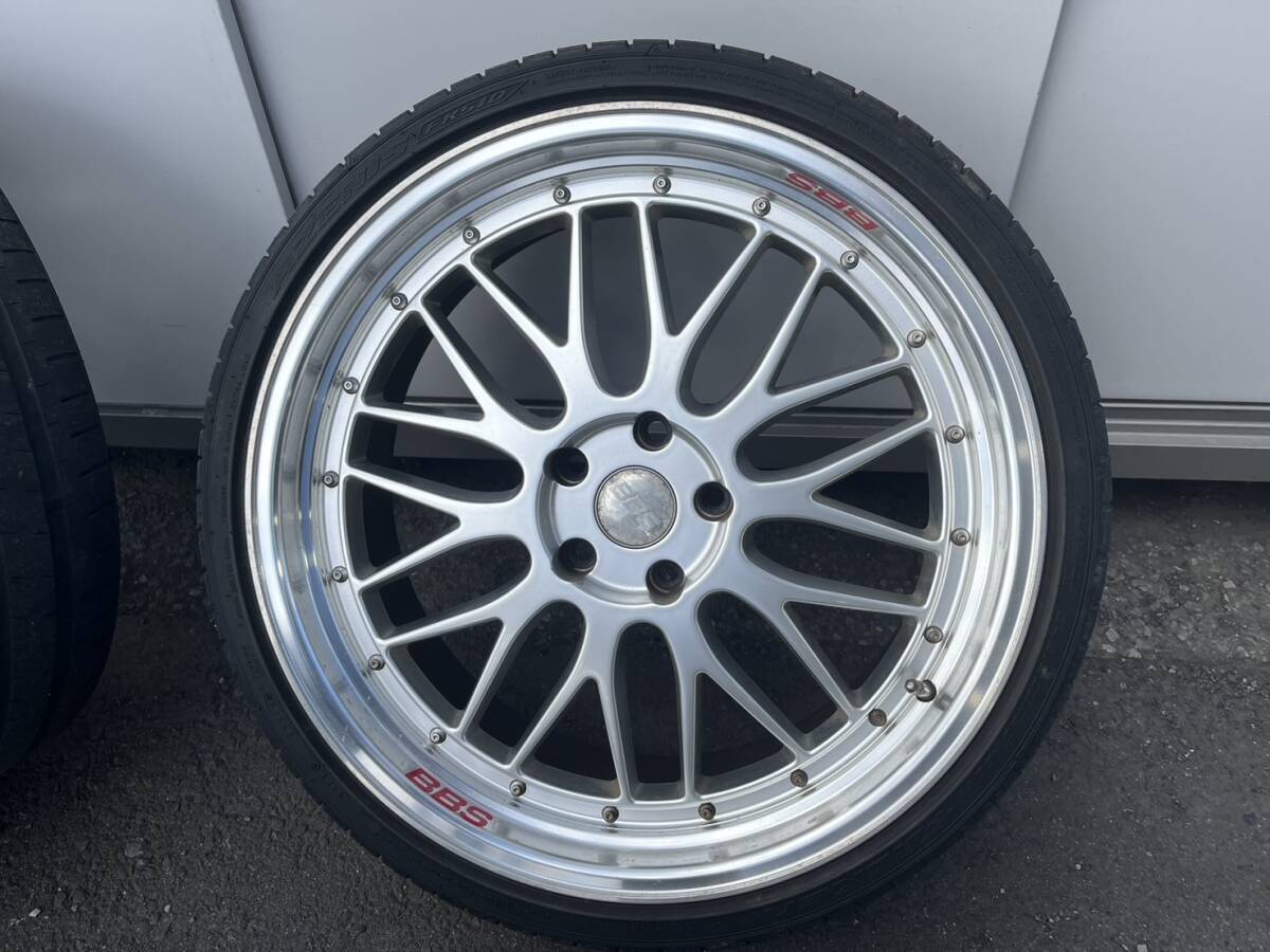 １円売切り BBS LM？ 20インチアルミホイール タイヤ付き４本セット 245/30ZR20 275/30ZR20 20×10JJ ロックナット付属 レクサスSC ソアラ_画像4