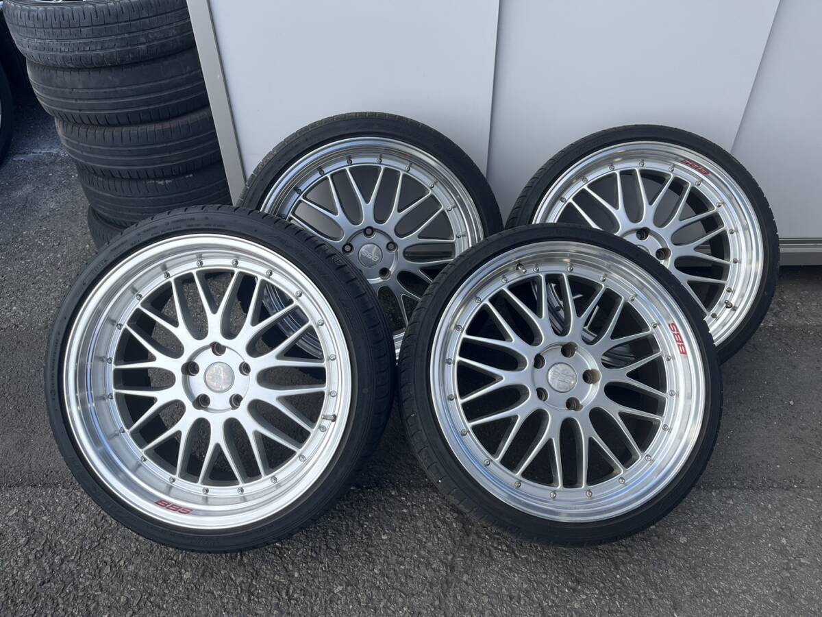 １円売切り BBS LM？ 20インチアルミホイール タイヤ付き４本セット 245/30ZR20 275/30ZR20 20×10JJ ロックナット付属 レクサスSC ソアラ_画像1