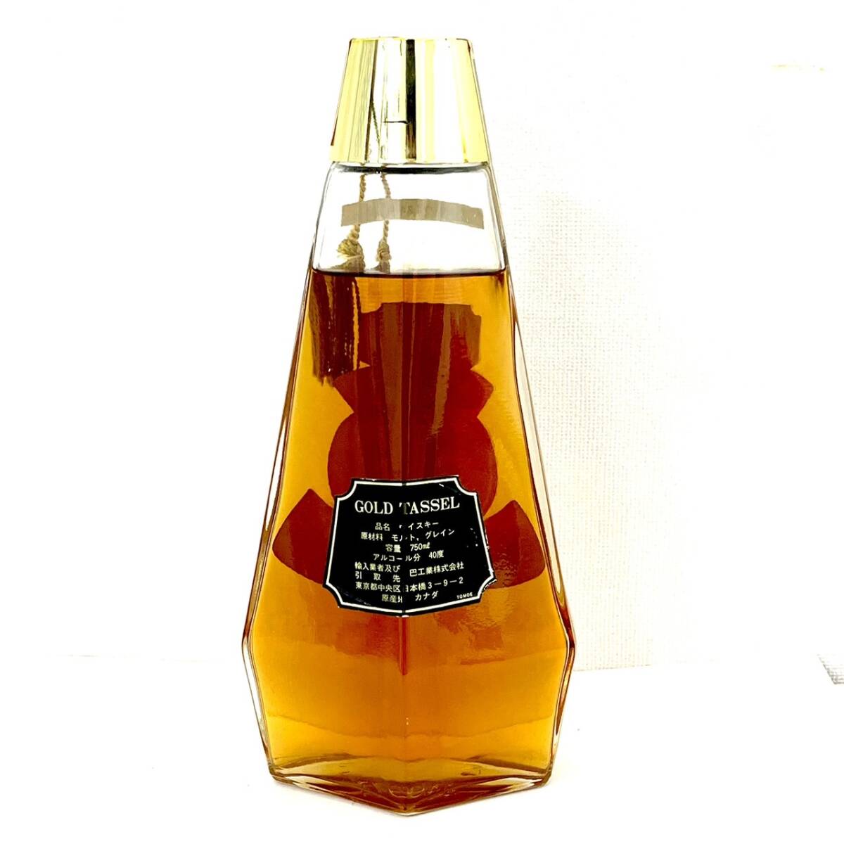 *GOLD TASSEL WHISKY Gold tassel whisky 40% 750ml not yet . plug old sake *