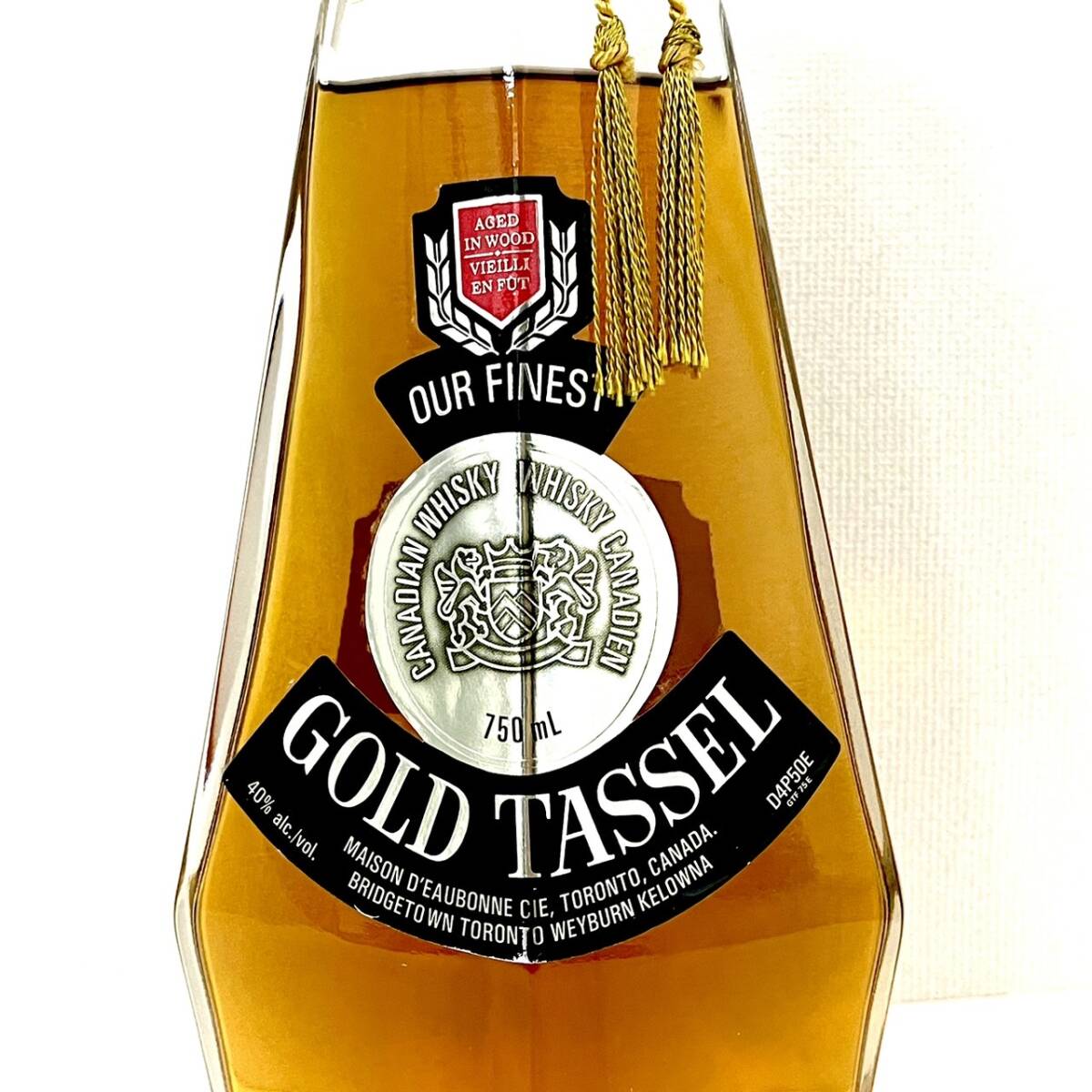 *GOLD TASSEL WHISKY Gold tassel whisky 40% 750ml not yet . plug old sake *