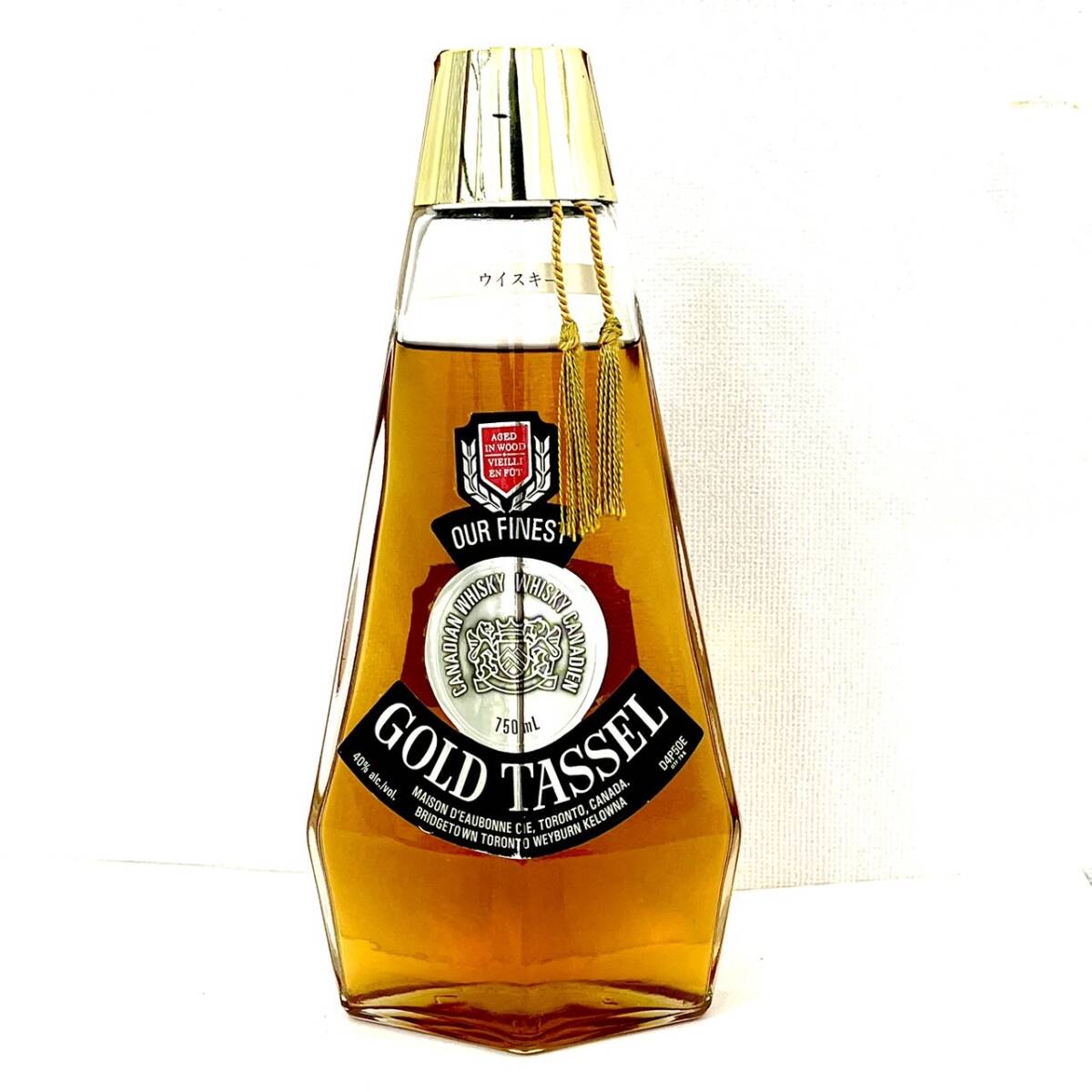 *GOLD TASSEL WHISKY Gold tassel whisky 40% 750ml not yet . plug old sake *