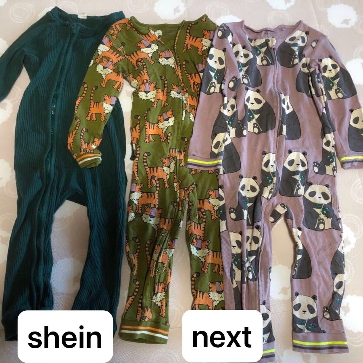 next shein ロンパース 3枚セット まとめ売り パジャマ