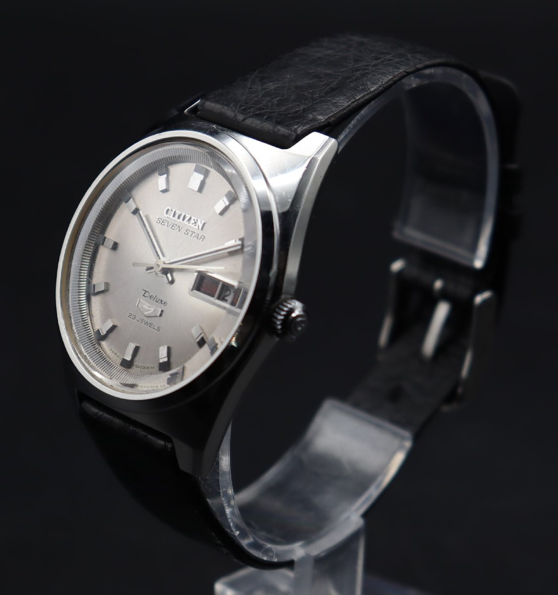 CITIZEN SEVEN STAR Deluxe シチズン セブンスター デラックス 23石 自動巻き 4-520246TA 1969年製 英デイデイト メンズ腕時計の画像2