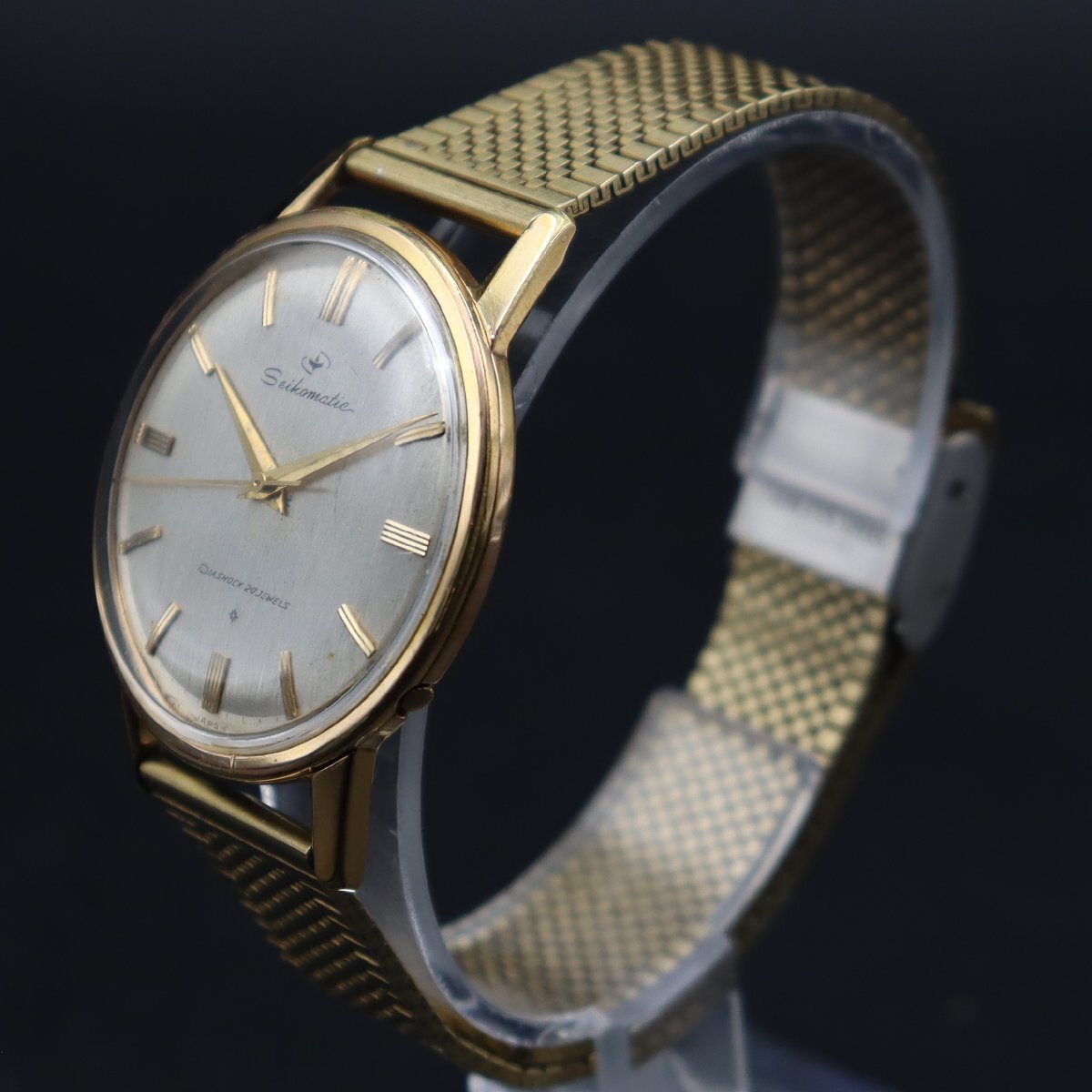 Seikomatic セイコーマチック J14075DE 自動巻き 20石 SD文字盤 SGPケース 1960年代製造 コママーク アンティーク メンズ腕時計の画像2