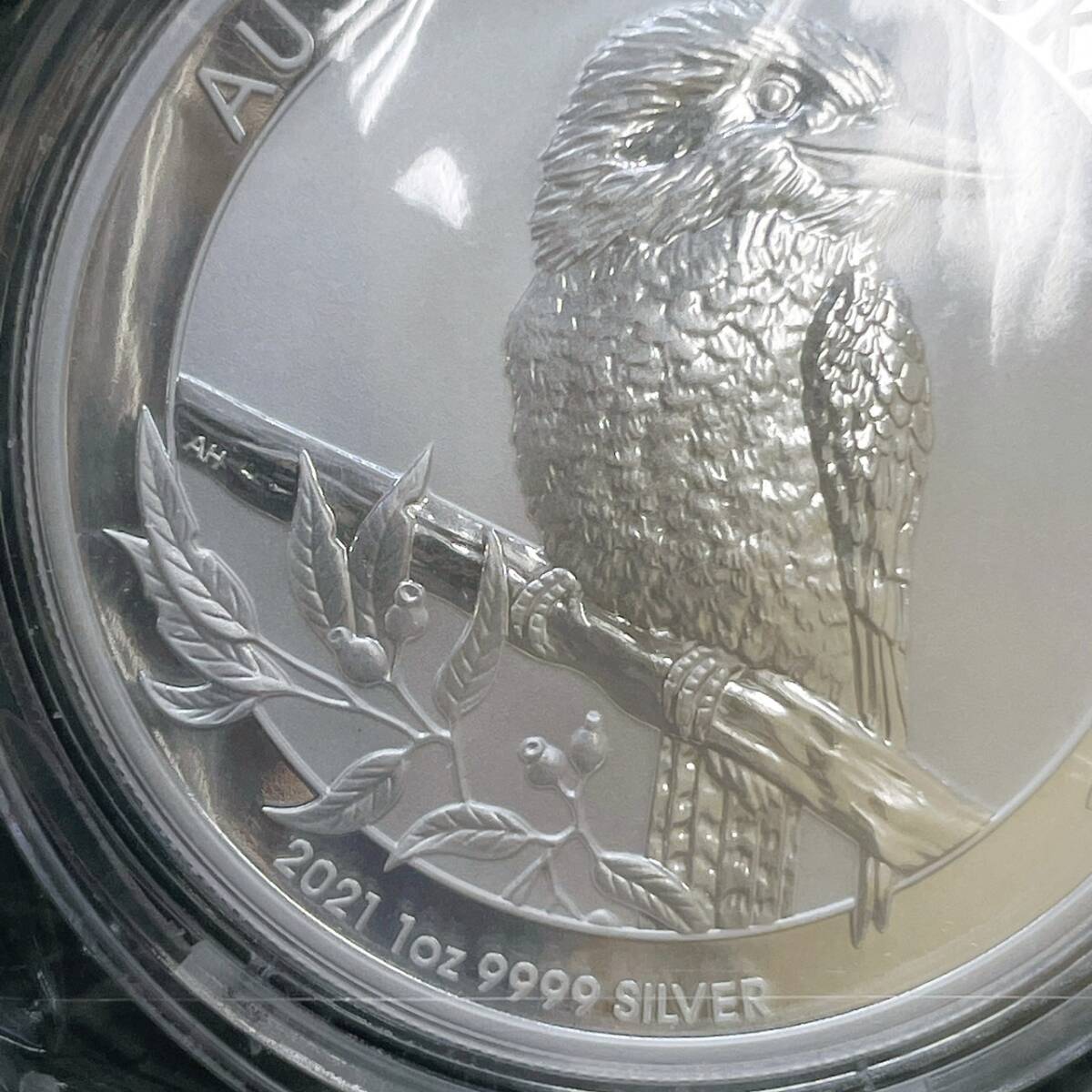 【DHS2786HM】2021年 オーストラリア クッカバラ 1oz銀貨 １オンス 海外銀貨 クリアケース有 シルバー コイン の画像4