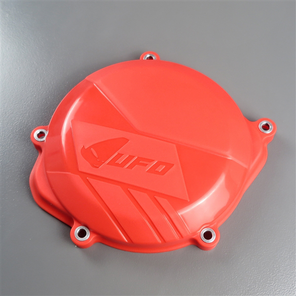 ◇CRF450R/'09-'16 UFO クラッチカバープロテクター レッド 展示品 (UF-2401)_画像2