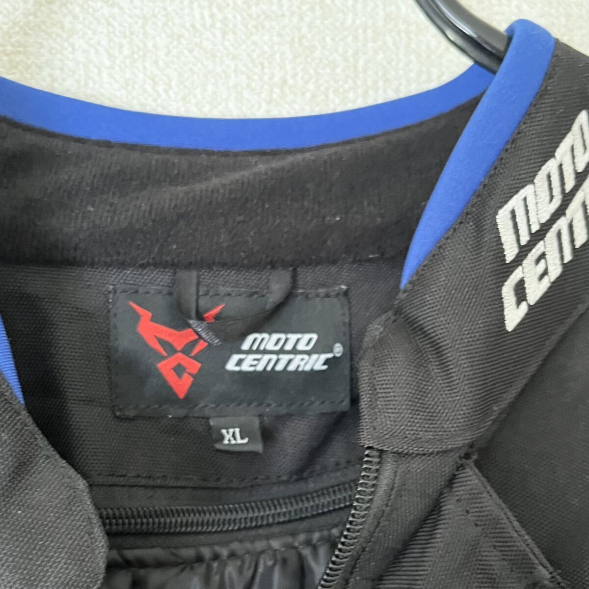 新品★MOTO CENTRIC モトセントリック★ライダース ジャケット スーツ バイク★上下セット XL L★ブラック ブルー ライナー プロテクターの画像6