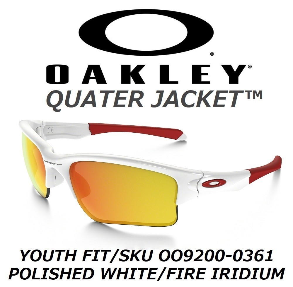 正規品 新品 OAKLEY QUARTER JACKET オークリー クォーター ジャケット FIRE IRIDIUM ファイヤー イリジウム POLISHED WHITE サングラスの画像10
