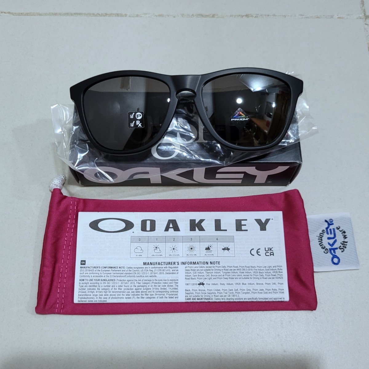 正規品 新品 偏光レンズ OAKLEY FROGSKINS オークリー フロッグスキン PRIZM BLACK POLARIZED プリズム ブラック ポラライズド サングラス