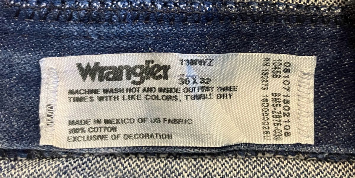 vintage wrangler 13mwz オリジナルレングス　US生地