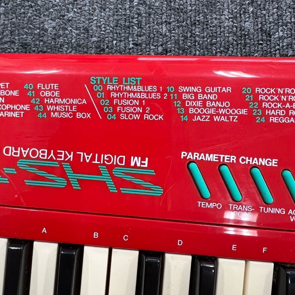 U3 YAMAHA ヤマハ ショルダーキーボード SHS-10R レッド 鍵盤楽器 ソフトケース付き 通電 電子ピアノ_画像5