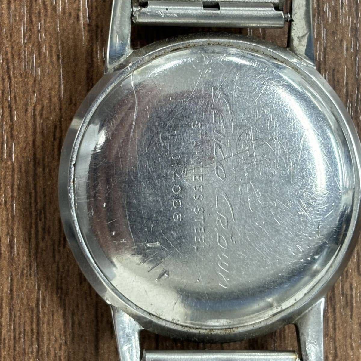 G2 【稼動品】 セイコー SEIKO クラウン Crown J14066 手巻き式 1960 ビンテージ アンティーク 当時物_画像4