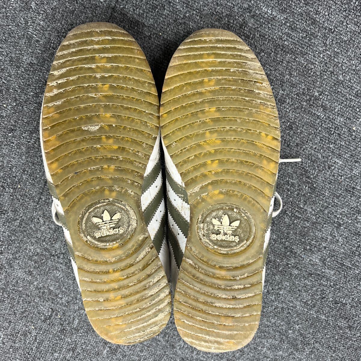 K3 1円スタート adidas アディダス オリジナルズ スニーカー カーキブラウン系 約27-28cmの画像6