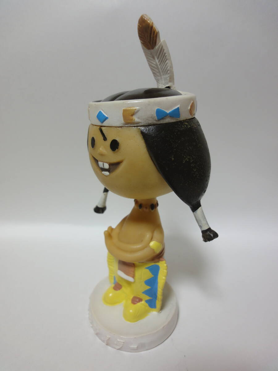 ★三ツ矢サイダーキャラクターソフビ人形 ★インディアン坊や昭和レトロ 企業当時物 1961年～68年の画像2